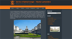 Desktop Screenshot of ophtalmologie-lariboisiere.fr